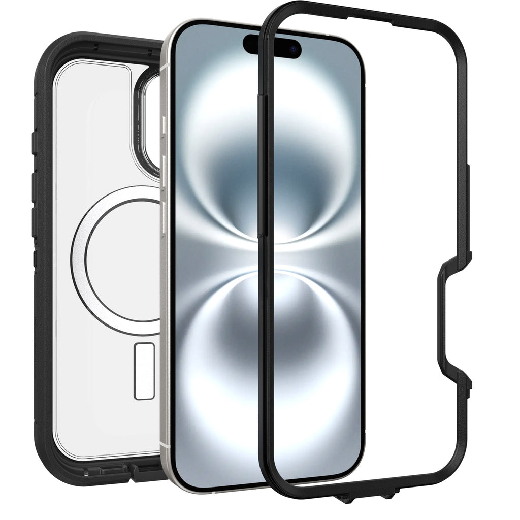 OtterBox Defender XT MagSafe iPhone 16 Case - Clear/Black Otterbox