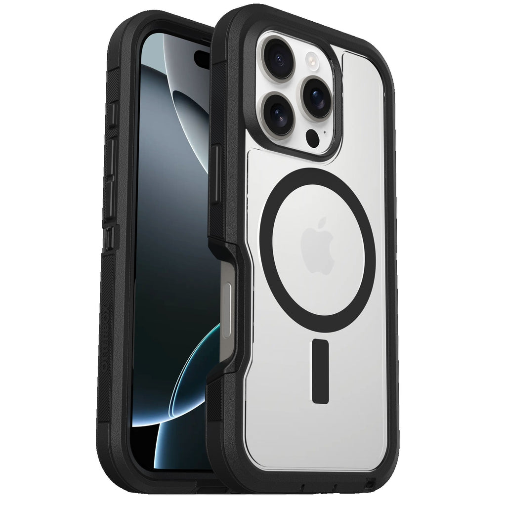 OtterBox Defender XT MagSafe iPhone 16 Pro Case - Clear/Black Tough Protection Otterbox