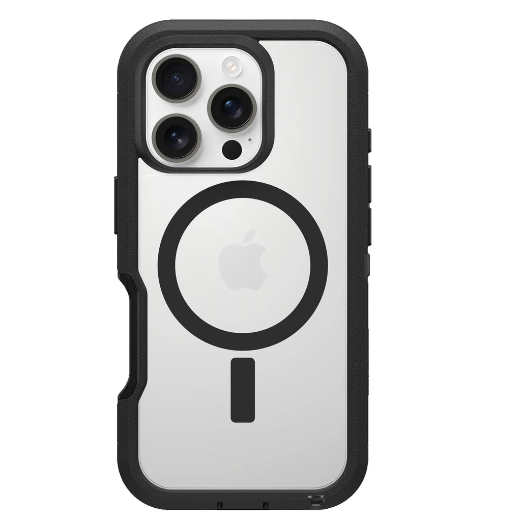 OtterBox Defender XT MagSafe iPhone 16 Pro Case - Clear/Black Tough Protection Otterbox