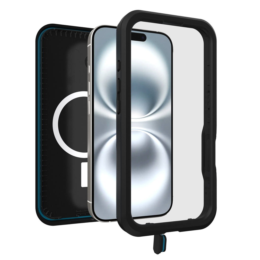 OtterBox FRE iPhone 16 MagSafe Case - Waterproof & Black Otterbox
