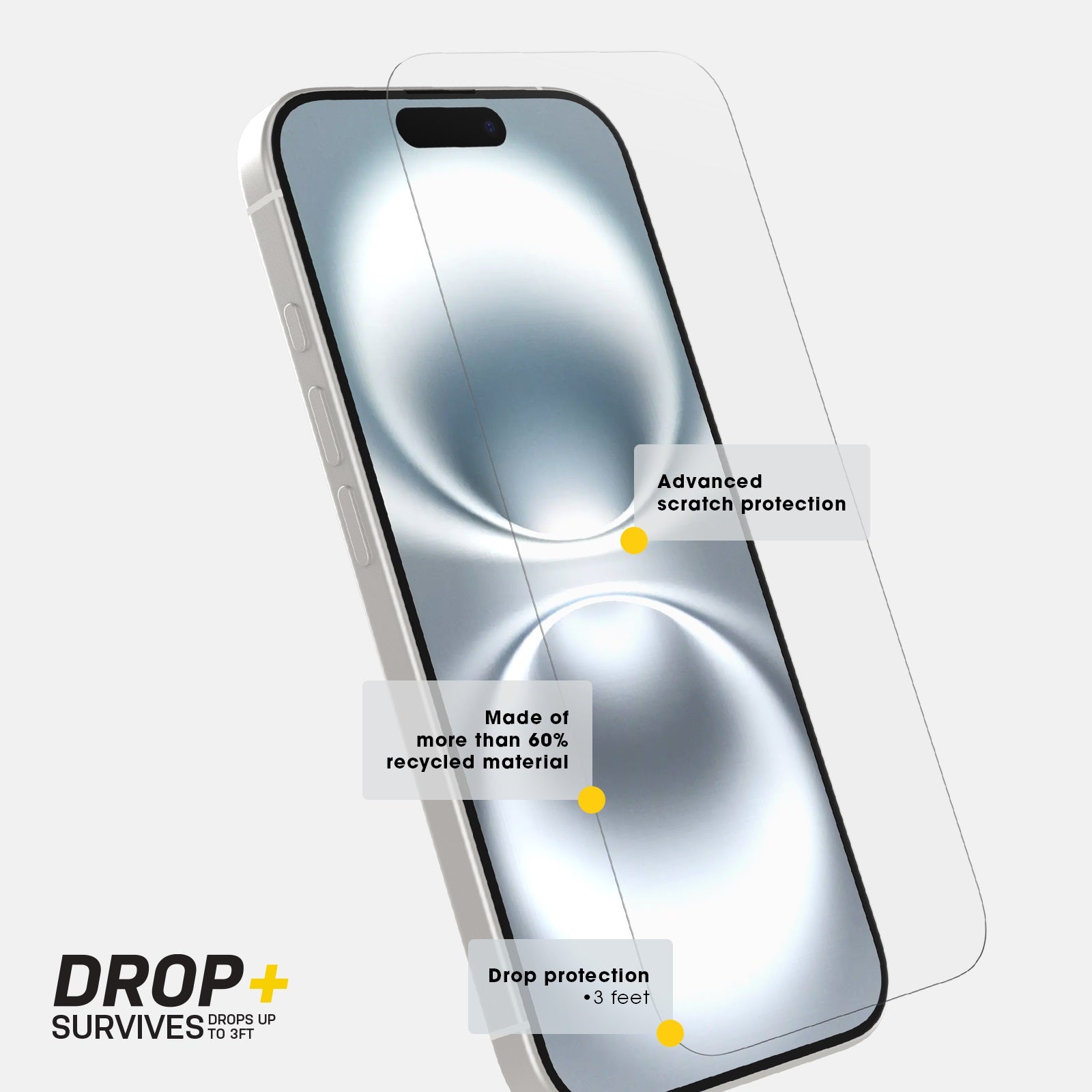 OtterBox iPhone 16 Pro Max Glass Screen Protector | Clear & Anti-Scratch Otterbox