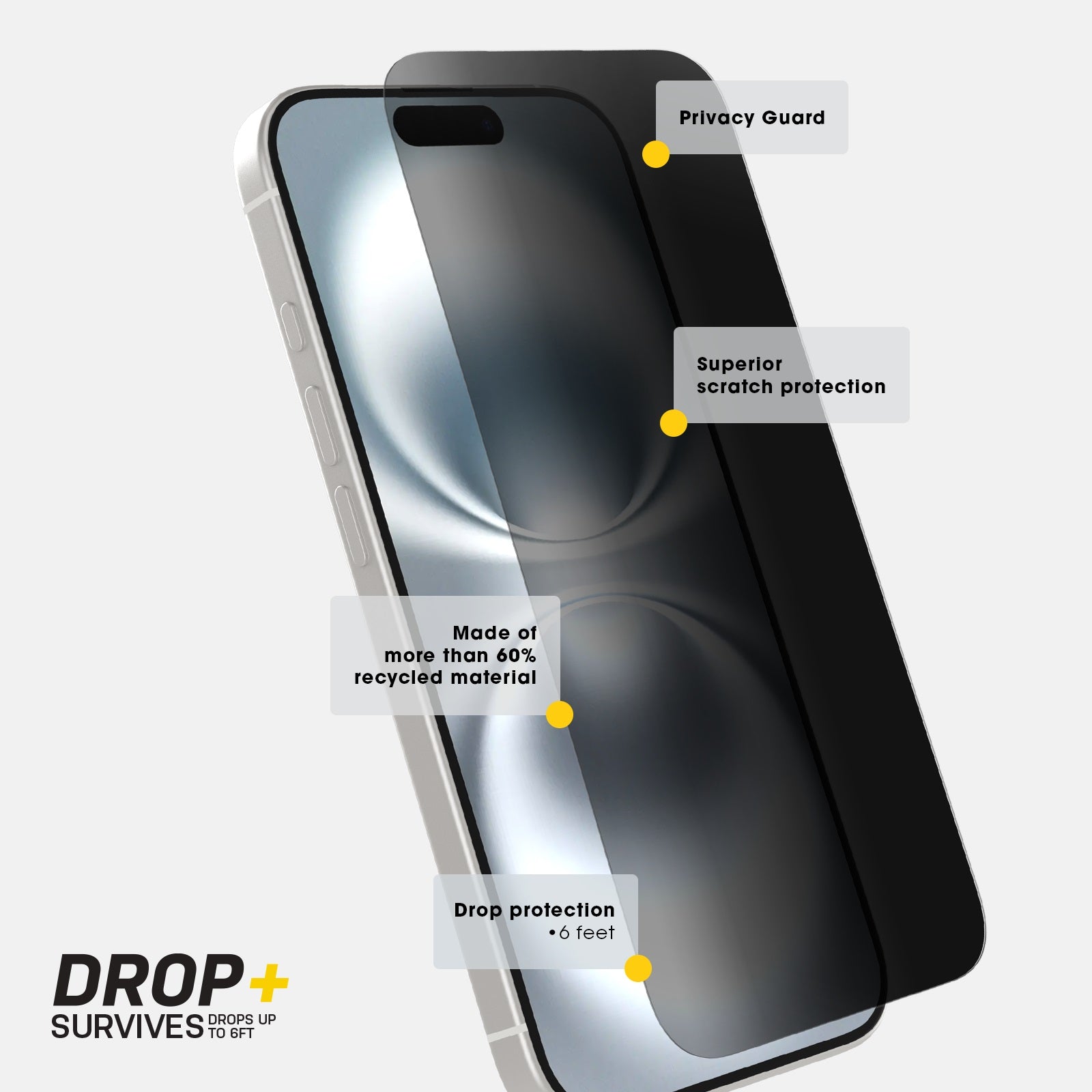 OtterBox Privacy Glass Screen Protector for iPhone 16 Pro Otterbox