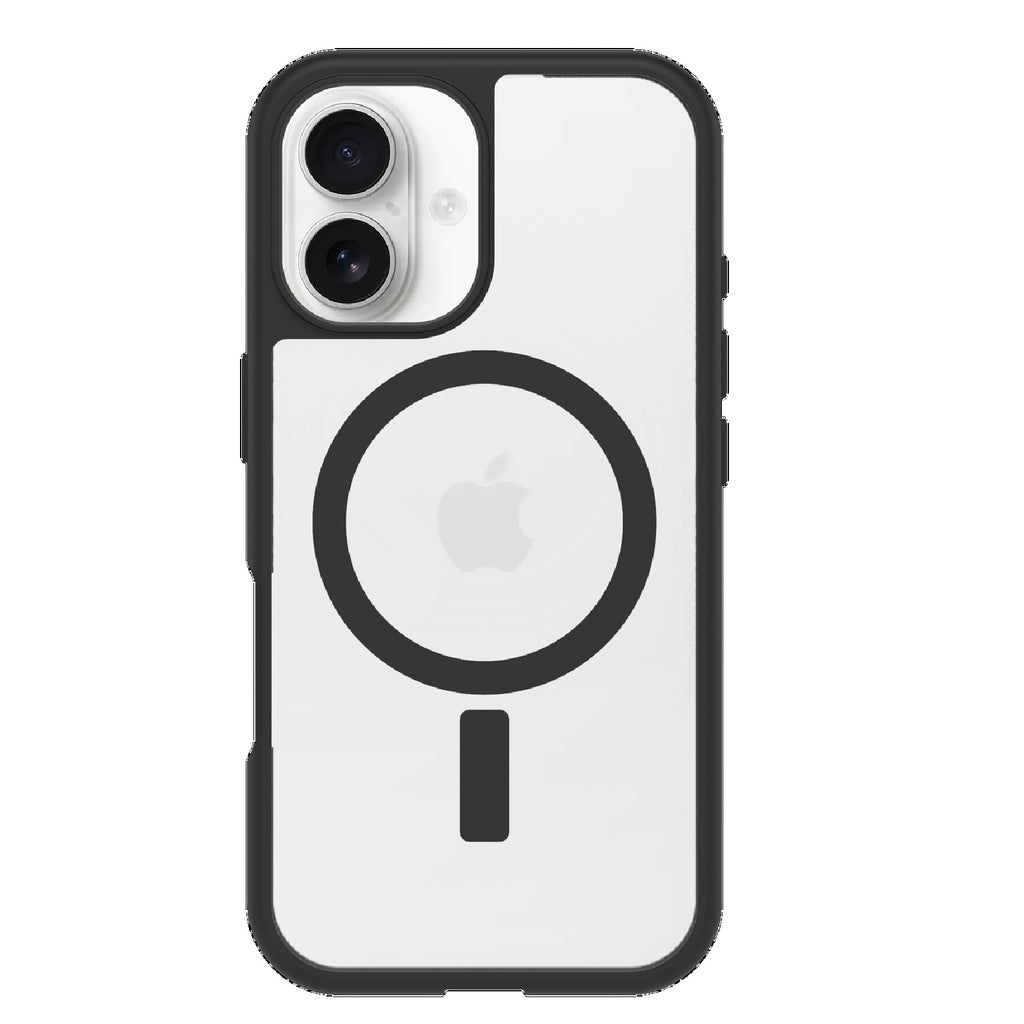 OtterBox React MagSafe iPhone 16 Plus Case - Clear/Black Protection Otterbox