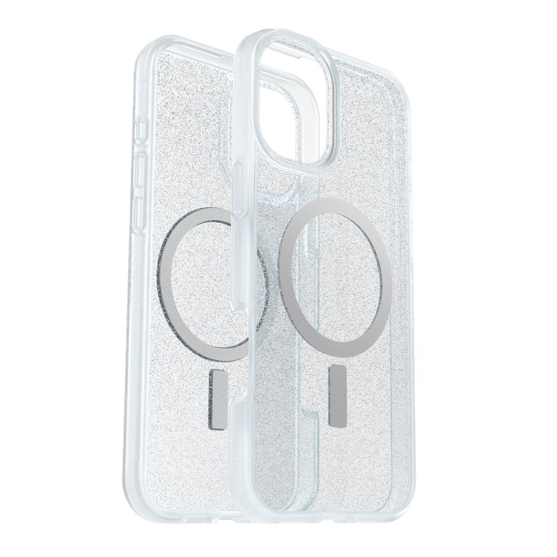 OtterBox React MagSafe iPhone 16 Plus Case - Clear Glitter Stardust