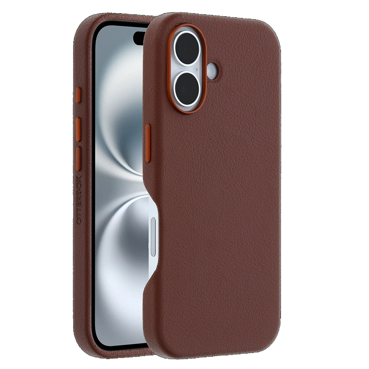 OtterBox Symmetry MagSafe iPhone 16 Cactus Leather Case Brown
