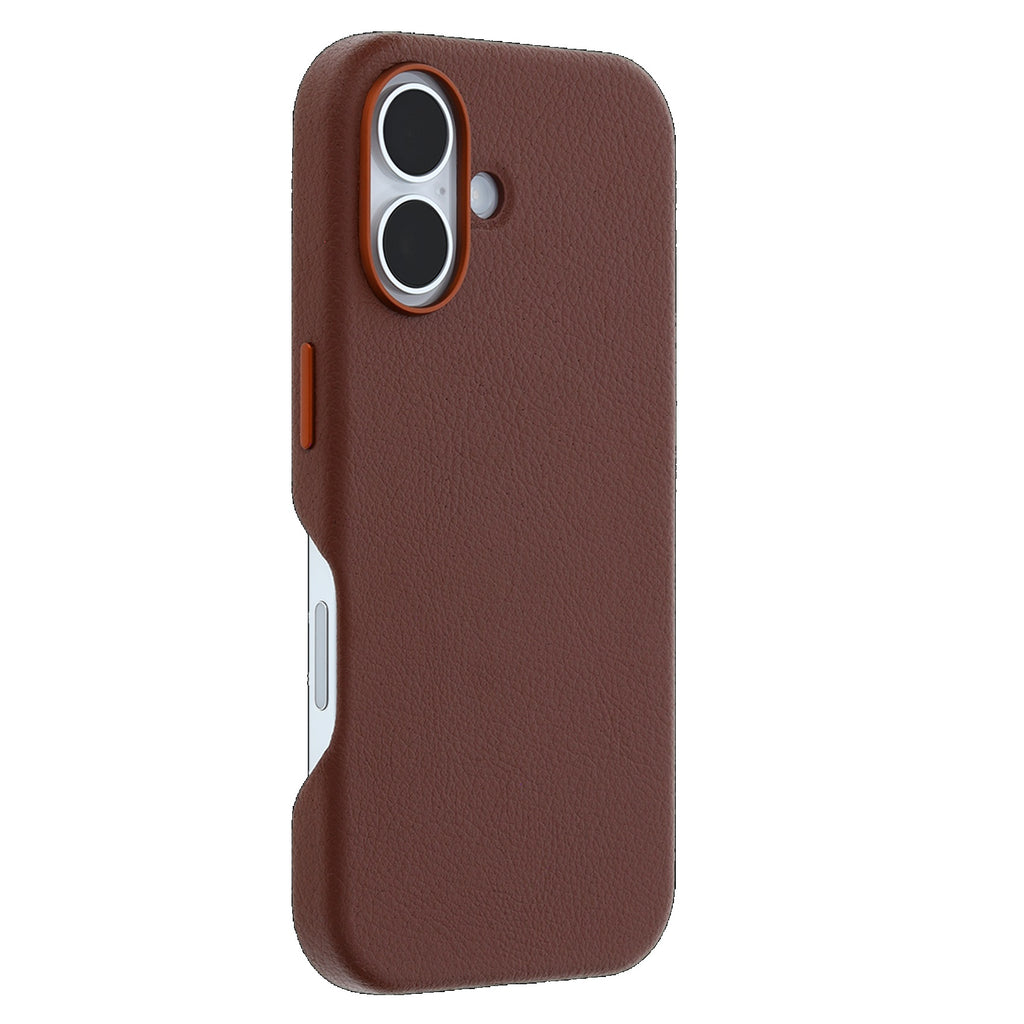 OtterBox Symmetry MagSafe iPhone 16 Cactus Leather Case Brown Otterbox