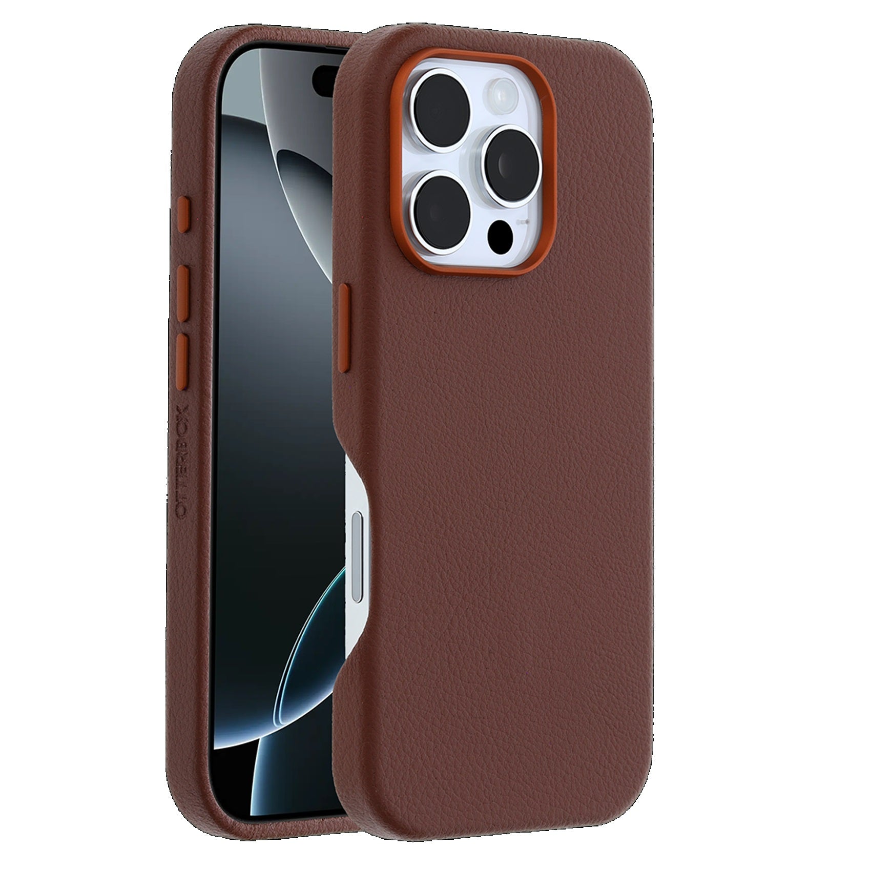 OtterBox Symmetry MagSafe iPhone 16 Pro Max Case - Brown Cactus Leather 