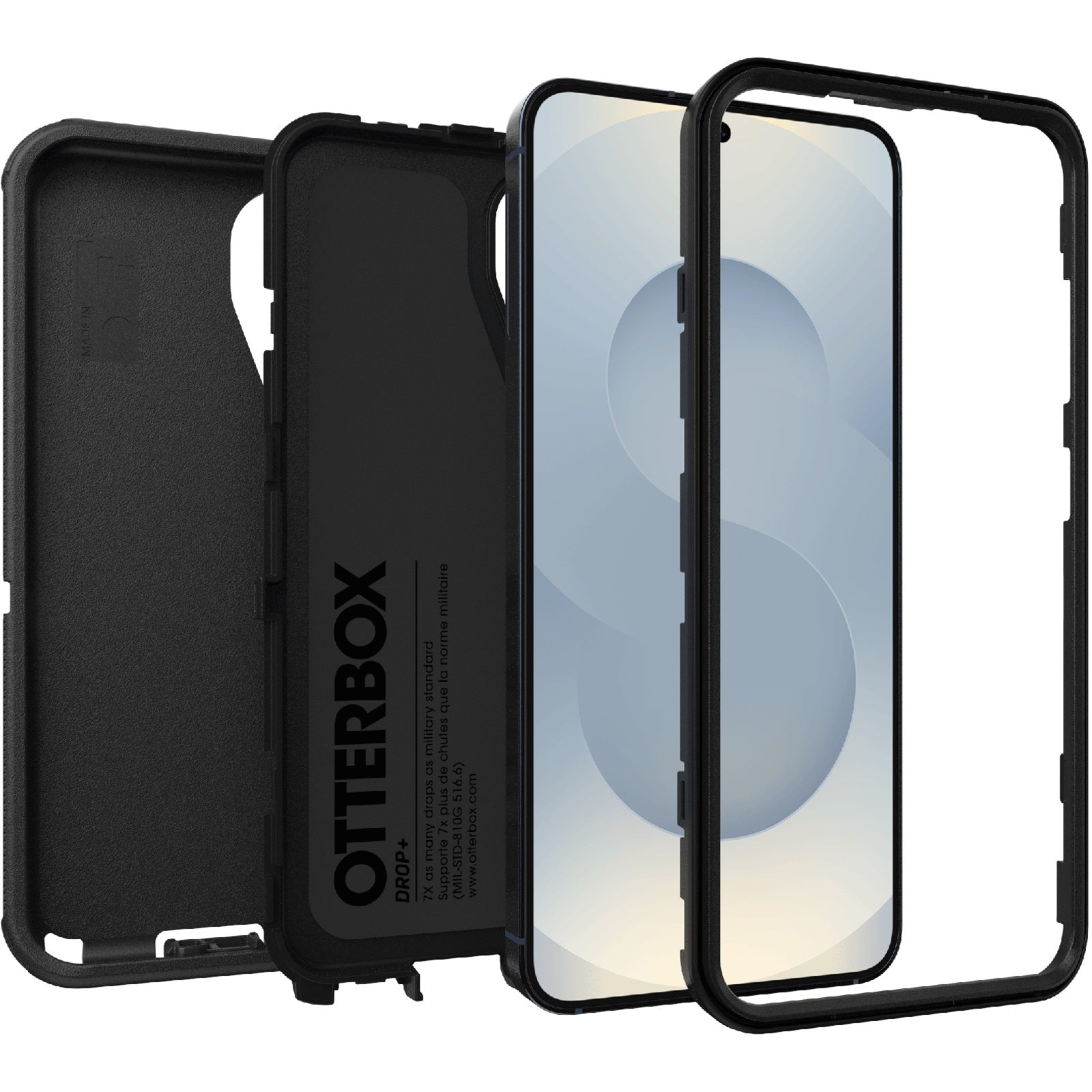 OtterBox Defender Rugged Case for Samsung Galaxy S25/S24 5G - Black Otterbox