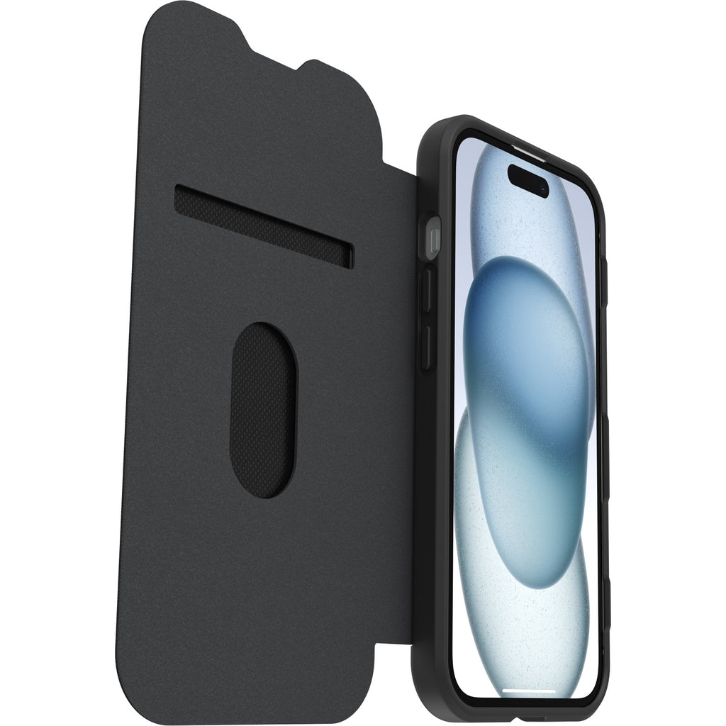 OtterBox React Folio MagSafe Case for iPhone 16e/15/14/13 (6.1) - Black Crystal Otterbox