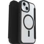 OtterBox React Folio MagSafe Case for iPhone 16e/15/14/13 (6.1) - Black Crystal Otterbox