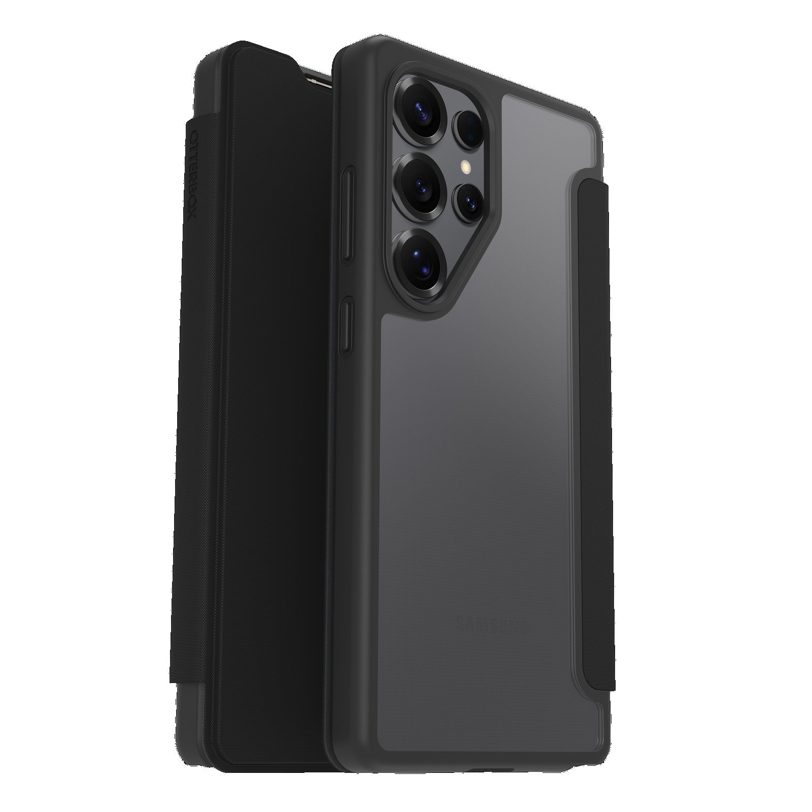 OtterBox React Folio Samsung S25 Ultra Case - Black Crystal Otterbox