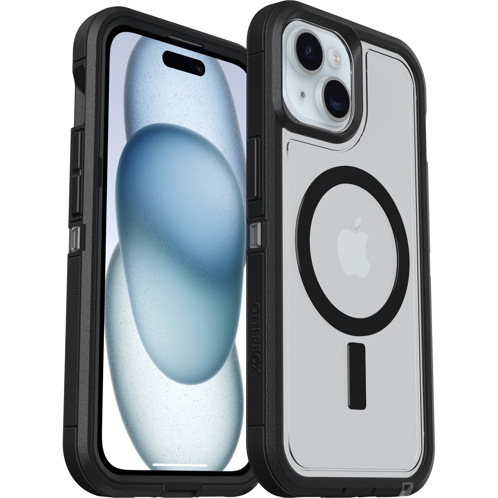 OtterBox Defender XT Clear MagSafe iPhone 16e/15/14/13 Case (Clear/Black) Otterbox