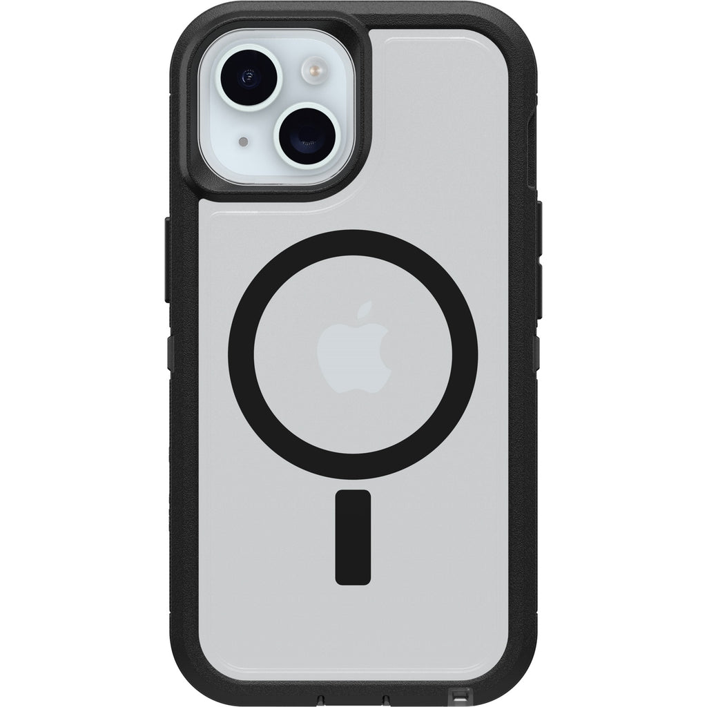 OtterBox Defender XT Clear MagSafe iPhone 16e/15/14/13 Case (Clear/Black) Otterbox