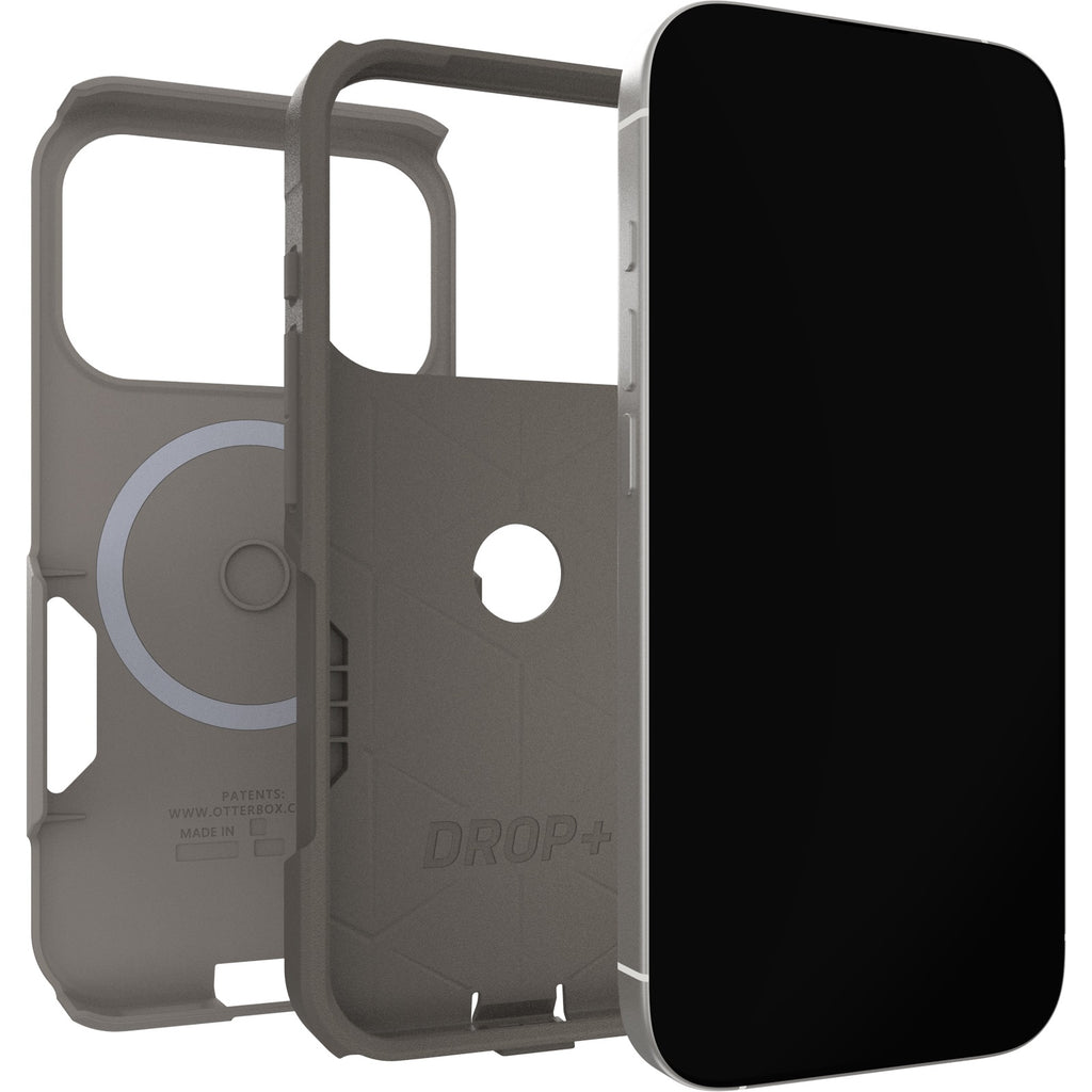 OtterBox Commuter iPhone 17 Pro Case – Slim, Durable Grey/Beige Otterbox