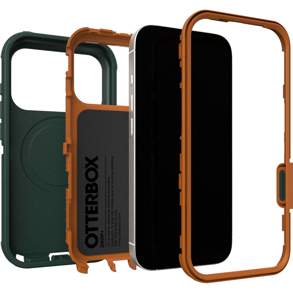 OtterBox Defender Pro MagSafe iPhone 17 Pro Case - Green Intrigue Otterbox
