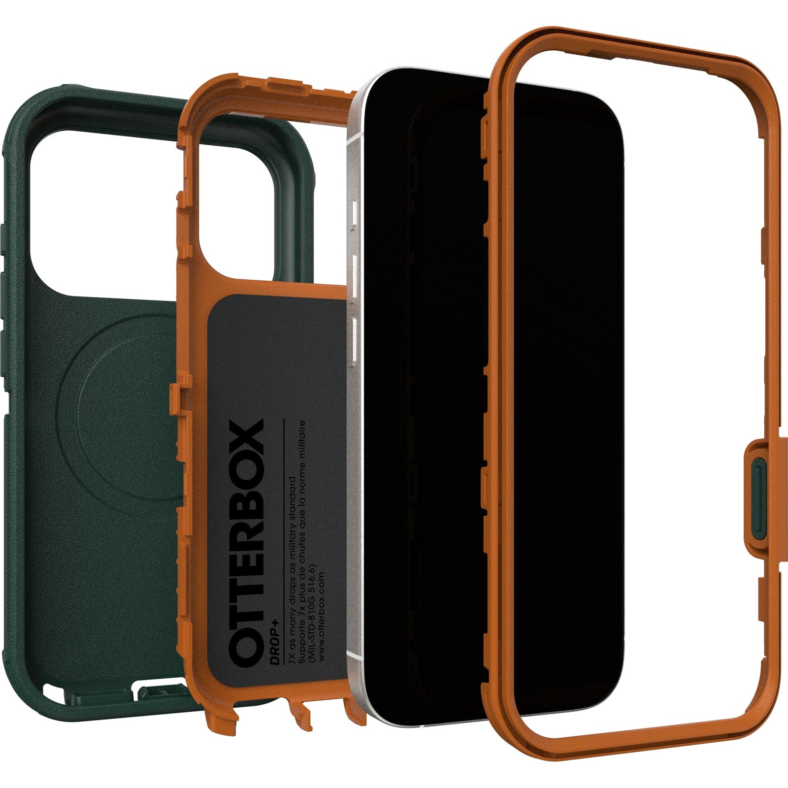 OtterBox Defender Pro MagSafe iPhone 17 Pro Case - Green Intrigue Otterbox