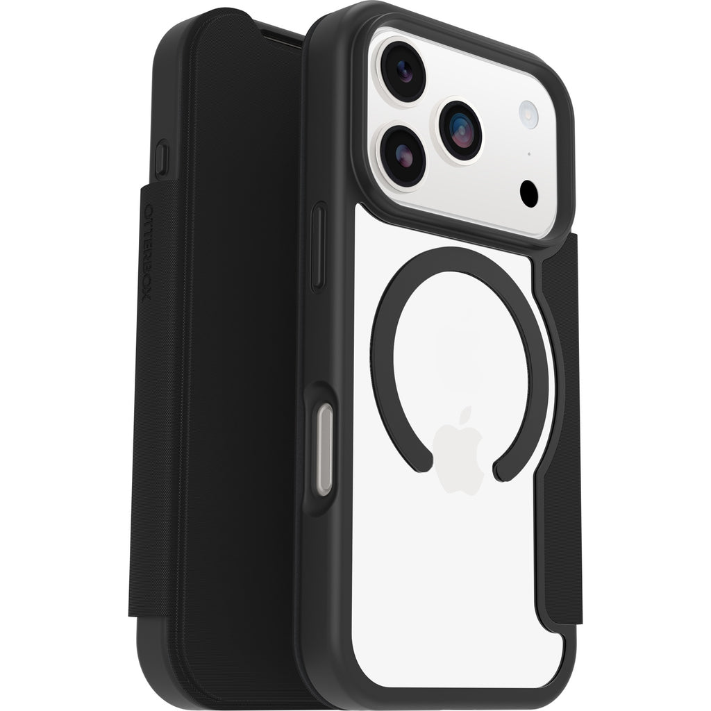 OtterBox React Folio MagSafe Case for iPhone 17 Pro (Black Crystal) Otterbox