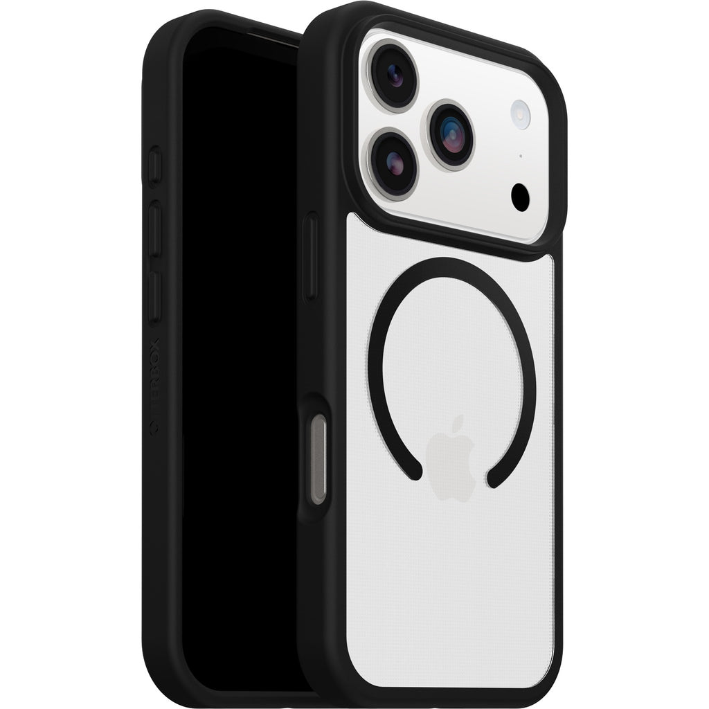 OtterBox React MagSafe iPhone 17 Pro Max Case - Clear/Black, Drop Protection Otterbox