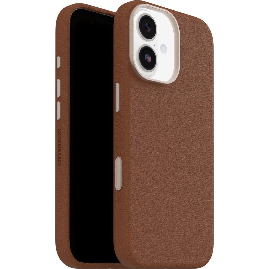 OtterBox Symmetry Cactus Leather MagSafe iPhone 17 Case - Desert Saddle Brown Otterbox