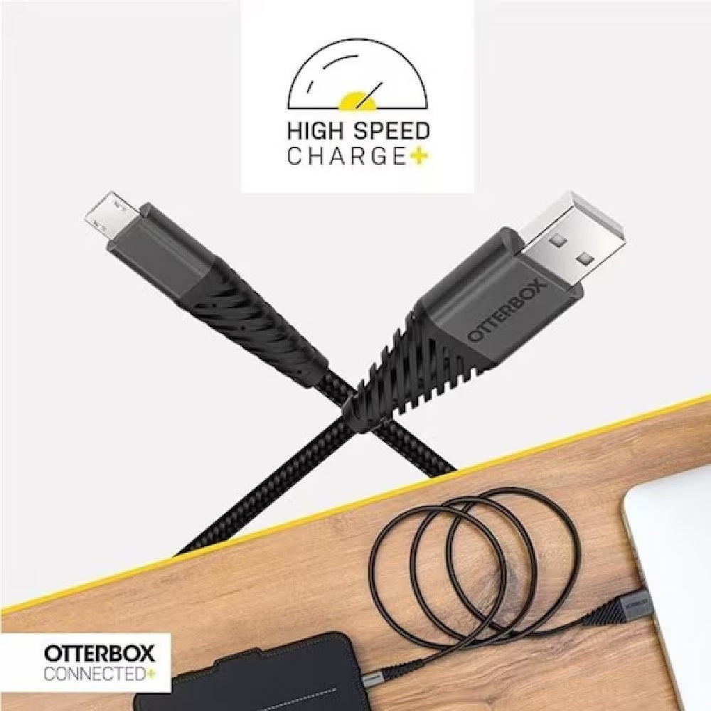 OtterBox USB-C to USB-A Charging Cable 1M - Black | 2-Year Warranty Otterbox