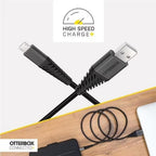 OtterBox USB-C to USB-A Charging Cable 1M - Black | 2-Year Warranty Otterbox