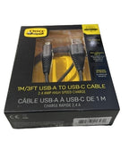 OtterBox USB-C to USB-A Charging Cable 1M - Black | 2-Year Warranty Otterbox