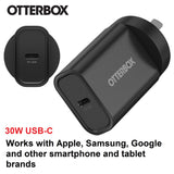 OtterBox 30W USB-C PD Fast Wall Charger - Black for Apple