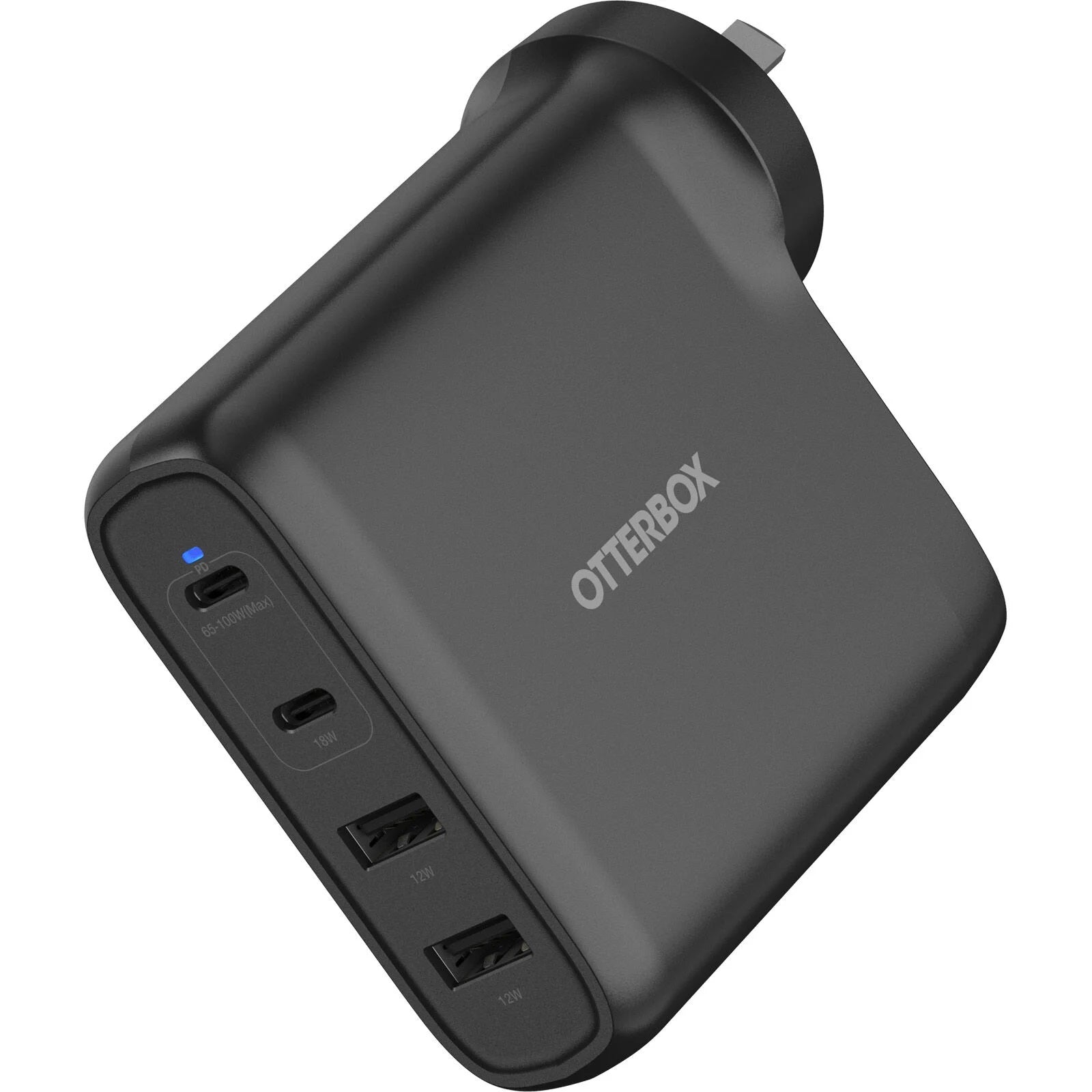 OtterBox 100W 4-Port USB-C GaN Fast Wall Charger - Black Otterbox