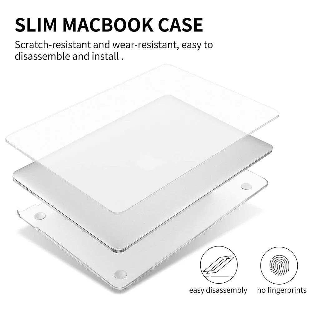 MacBook Air 15 (M4/M3/M2) Clear Hardshell Case - Scratch Resistant 