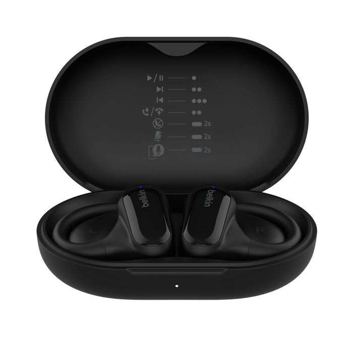 Belkin SoundForm ClearFit Open-Ear Wireless Earbuds - Black Belkin