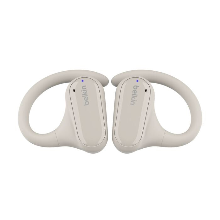 Belkin SoundForm ClearFit Open-Ear Wireless Earbuds - White | Fast Charge, IPX5 Belkin
