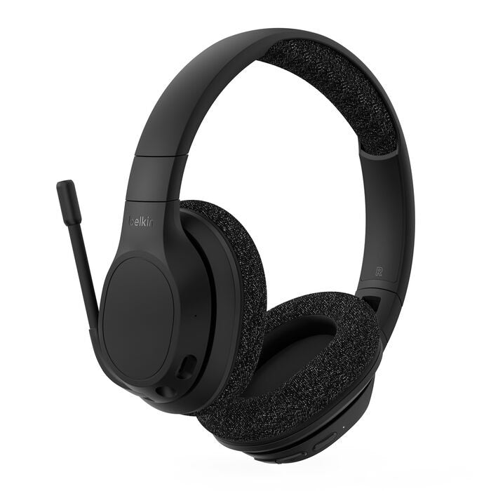 Belkin SoundForm Adapt Wireless Over-Ear Headphones - Black, 65 Hr, ANC Belkin