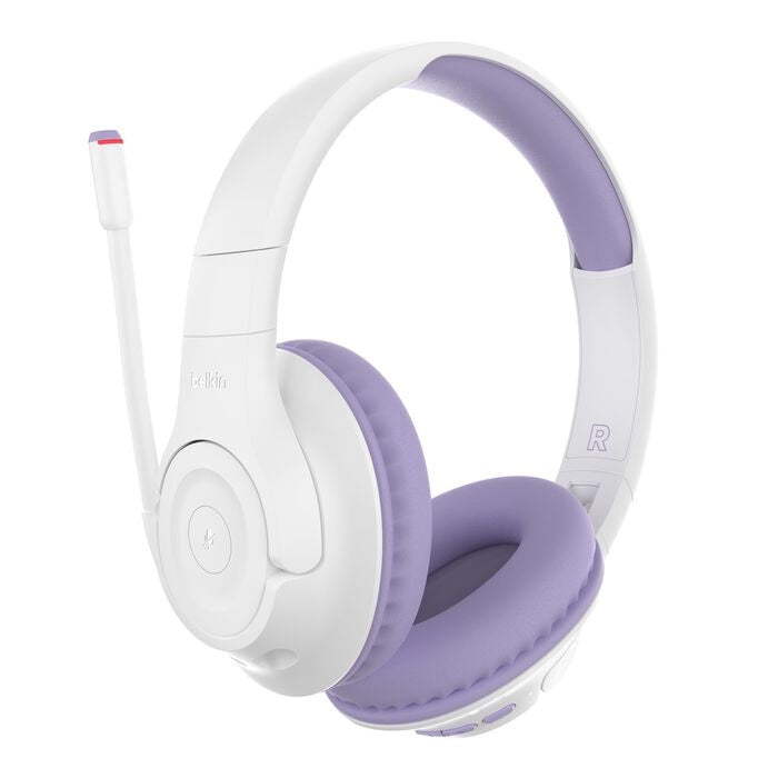 Belkin SoundForm Inspire Kids Wireless Over-Ear Headphones - Lavender 