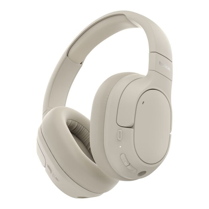 Belkin SoundForm Isolate Noise Cancelling Over-Ear Headphones - Sand Belkin