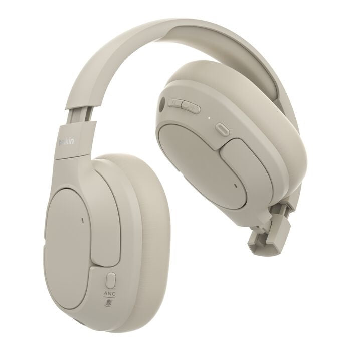 Belkin SoundForm Isolate Noise Cancelling Over-Ear Headphones - Sand Belkin