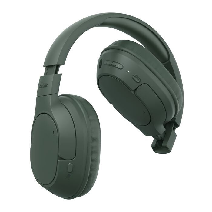 Belkin SoundForm Surround Wireless Over-Ear Headphones - Olive, 2-Year Warranty 