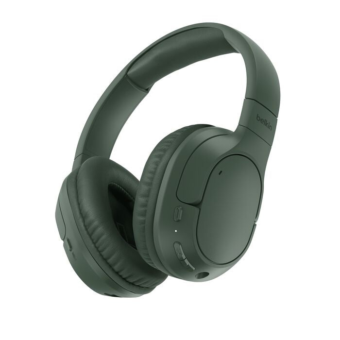 Belkin SoundForm Surround Wireless Over-Ear Headphones - Olive, 2-Year Warranty 