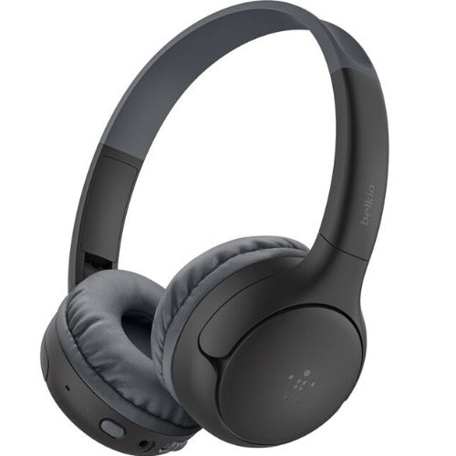 Belkin SoundForm Mini2 Kids Wireless Headphones - Safe Volume, Black 
