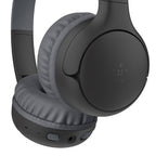 Belkin SoundForm Mini2 Kids Wireless Headphones - Safe Volume, Black 