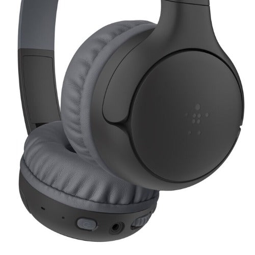 Belkin SoundForm Mini2 Kids Wireless Headphones - Safe Volume, Black 