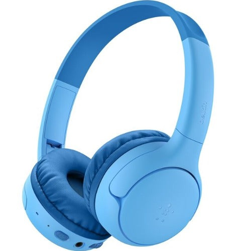 Belkin SoundForm Mini2 Kids Wireless Headphones - Safe Volume, Blue 