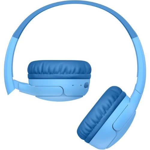 Belkin SoundForm Mini2 Wireless Kids Headphones - Blue | 55 Hr Battery, Safe 85dB 