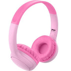 Belkin SoundForm Mini2 Pink Wireless On-Ear Headphones for Kids - Safe Volume & Mic 