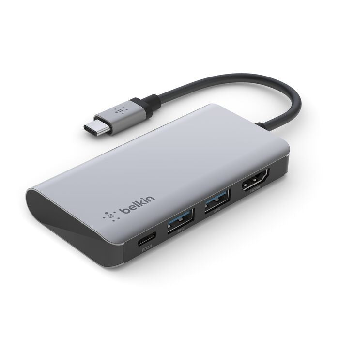Belkin USB-C 4-in-1 Multiport Adapter - HDMI, USB-A, USB-C, 100W PD Belkin