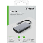 Belkin USB-C 4-in-1 Multiport Adapter - HDMI, USB-A, USB-C, 100W PD Belkin