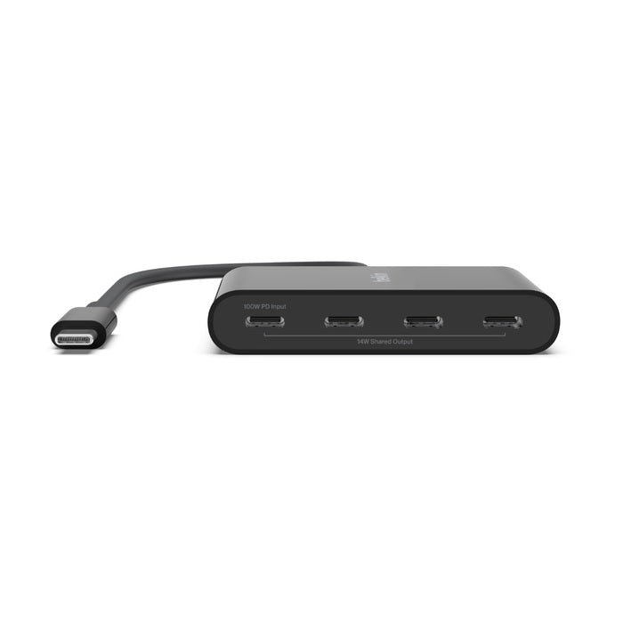 Belkin 4-Port USB-C Hub | 100W PD & 10Gbps Data Transfer - Black Belkin