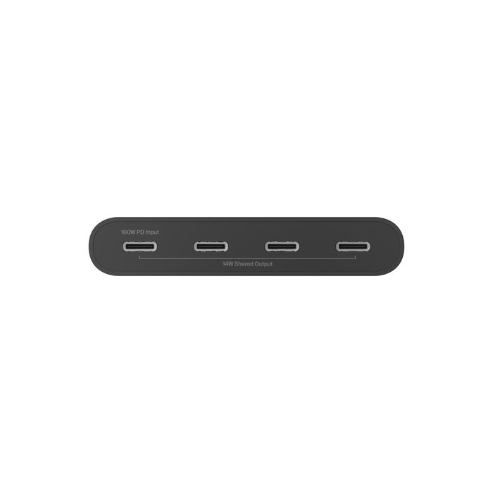Belkin 4-Port USB-C Hub | 100W PD & 10Gbps Data Transfer - Black Belkin