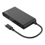 Belkin USB-C Multiport Hub - HDMI 4K 60Hz, 100W PD, 4x USB-C - Black Belkin