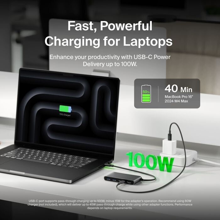 Belkin Connect 5-Port USB-C Hub: 4K HDMI, 100W PD & Dual USB-C Belkin