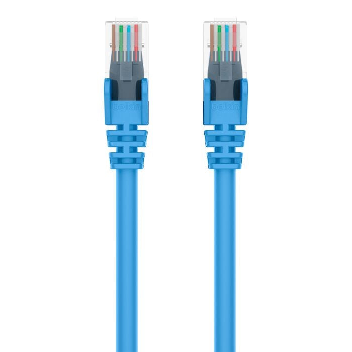 Belkin Cat6 Ethernet Cable 1M Blue - Snagless, High-Speed Network Belkin